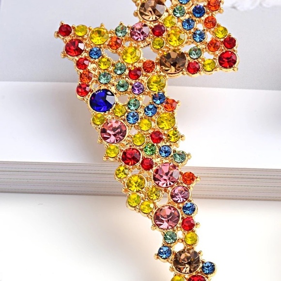 Red Lightning Earrings - Picture 6 of 11